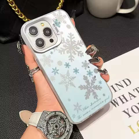 Christmas Tree Snowflake Case For Infinix Tecno Spark 30C 10 20 Pro Pova 6 7 Pro Camon 40 Pro 30S SMART 7 8 9 10 Plus IMD Cover