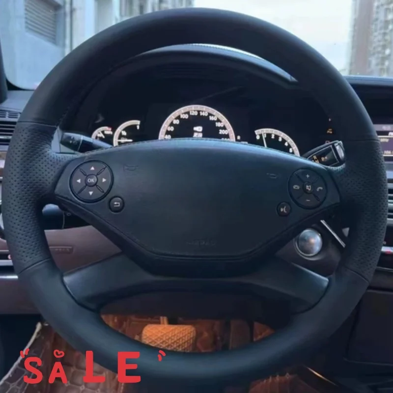 

Customizable Handmade Anti-slip Genuine Leather Steering Wheel Cover For Mercedes Benz E-Class W212 E 300 260 200 2009-2013