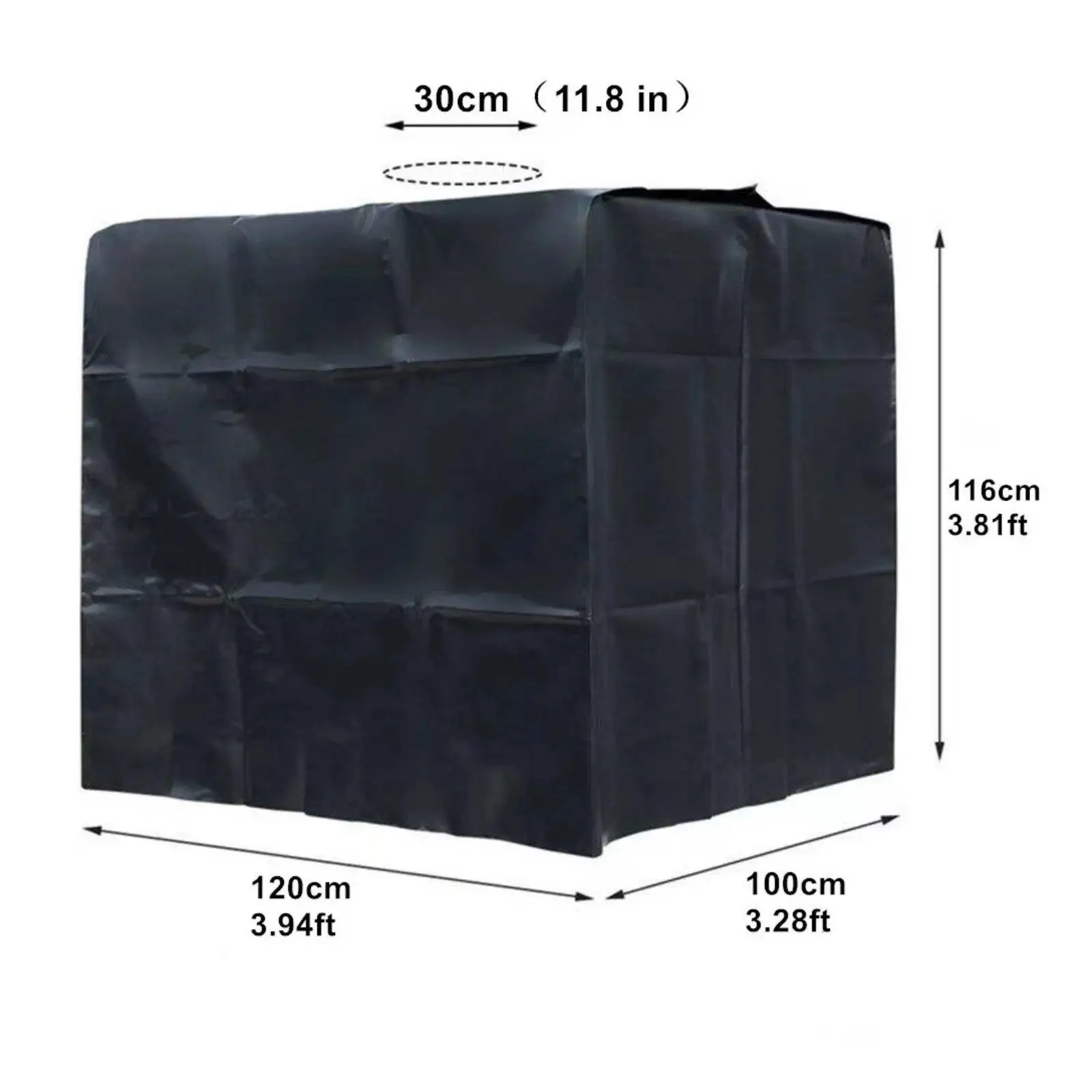 1000L Water Tank Protection Cover Dustproof Practical Rainproof Weather Resistant Ton Barrel Cover Protector for Garden