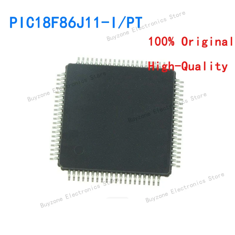 

PIC18F86J11-I/PT TQFP-80 MCU 64KB FL 3936b RAM 10 MIPS 67 I/O