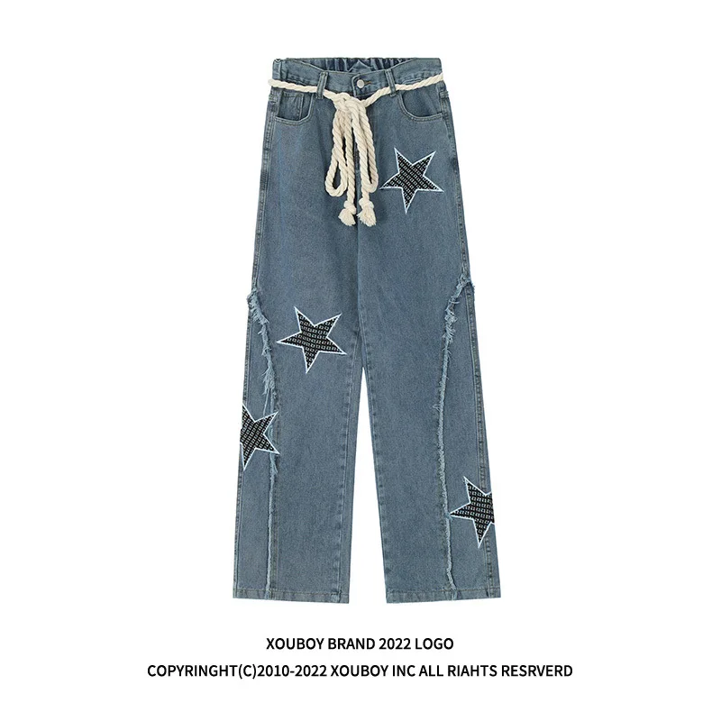 Pantalones vaqueros clásicos Retro Para hombre y mujer, Jeans Cargo rectos de gran tamaño con cremallera, estilo Hip-Hop, Punk, Y2K, deportes al aire libre