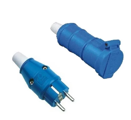 European socket  Connector TYP1601/TYP131 （16A2）/TYP1602 European plug IP44