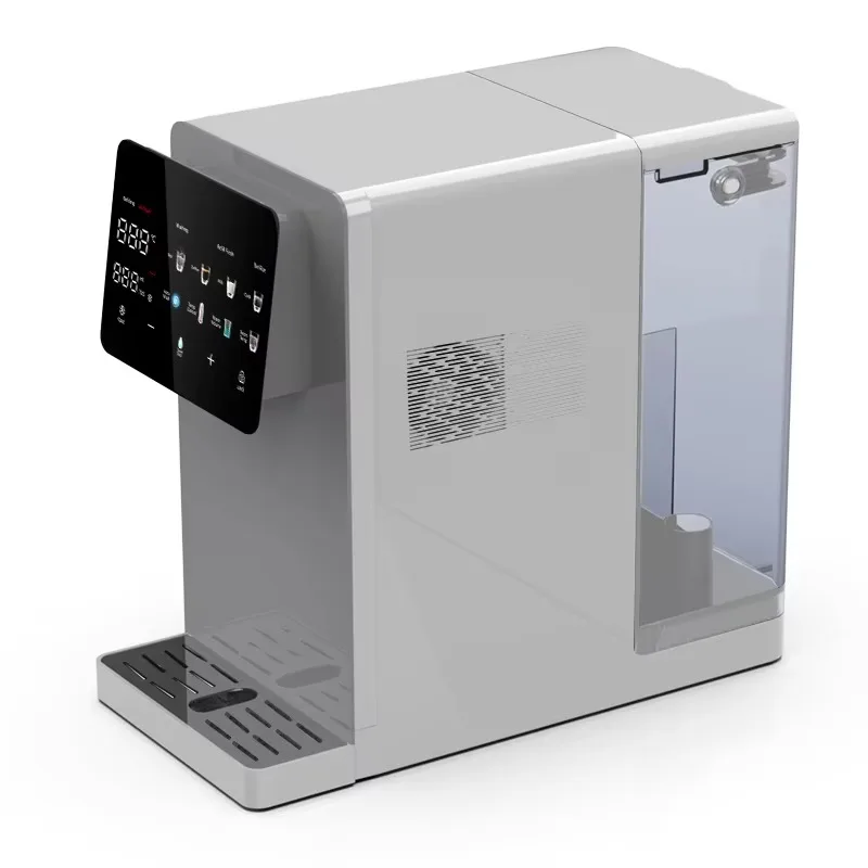 Countertop RO Water Dispenser with Compressor Cooling, Instant Heat Cold Mode, Efficient Purification for Daily Healthy Drinking