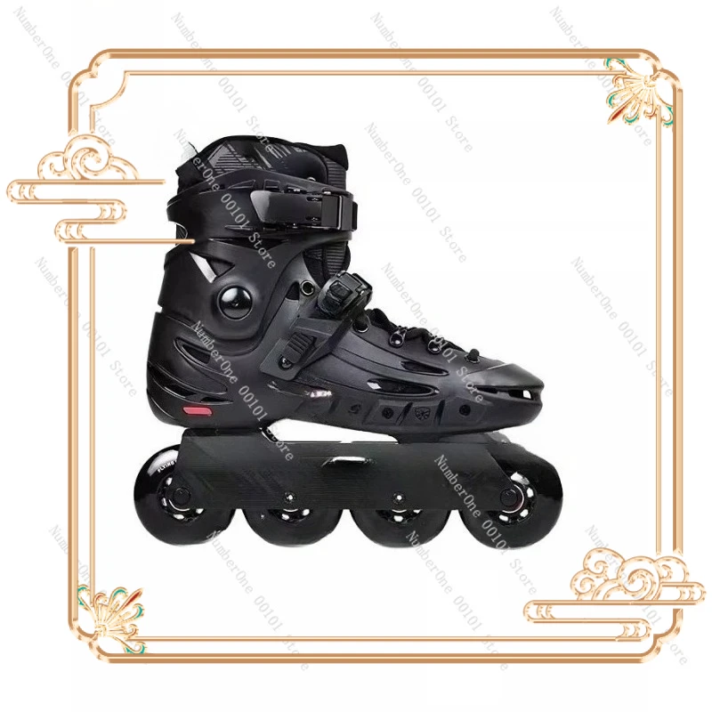 

F5S Professional Single-row Skates Flat Shoes Fancy Roller Skates Adult Men's and Women's Straight Rows