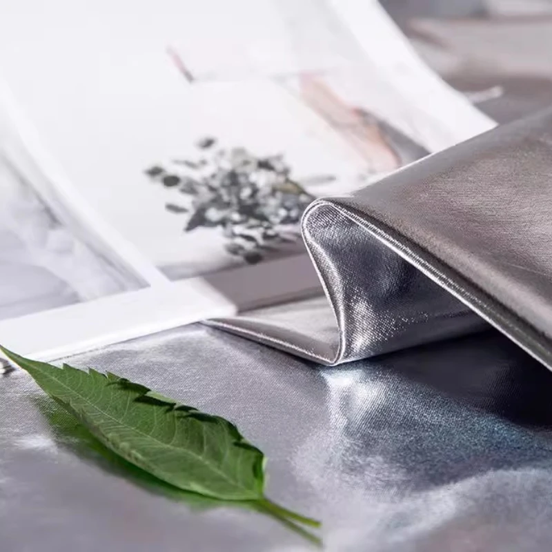 

Leather Fabric Handmade Home for Sewing Gold Silver Soft Stretch Performance Dance Wedding Decoration Festive Crafts Materials