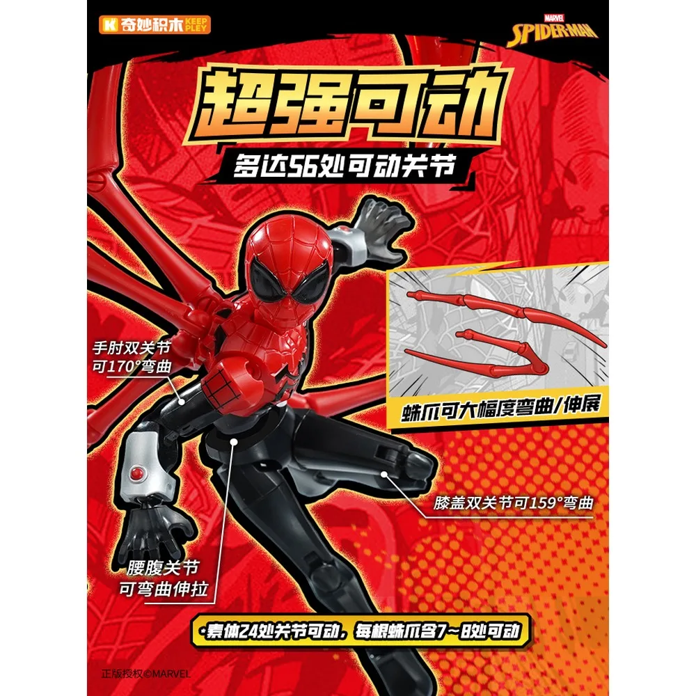 صندوق أعمى من سلسلة Keeppley Marvel Spider-man الأصلية مجموعة شخصيات كرتونية نموذج متحرك ألعاب سطح المكتب زينة هدايا للأطفال #3