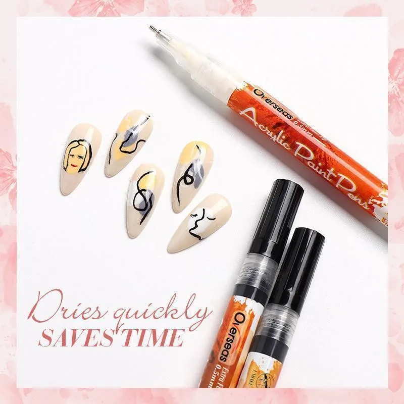 

1Pcs Nail Graffiti Pen Quick-drying Light Free Black And White Pen Drawing Painting Flowers Pen Manicure Nail Art Graffiti Pen