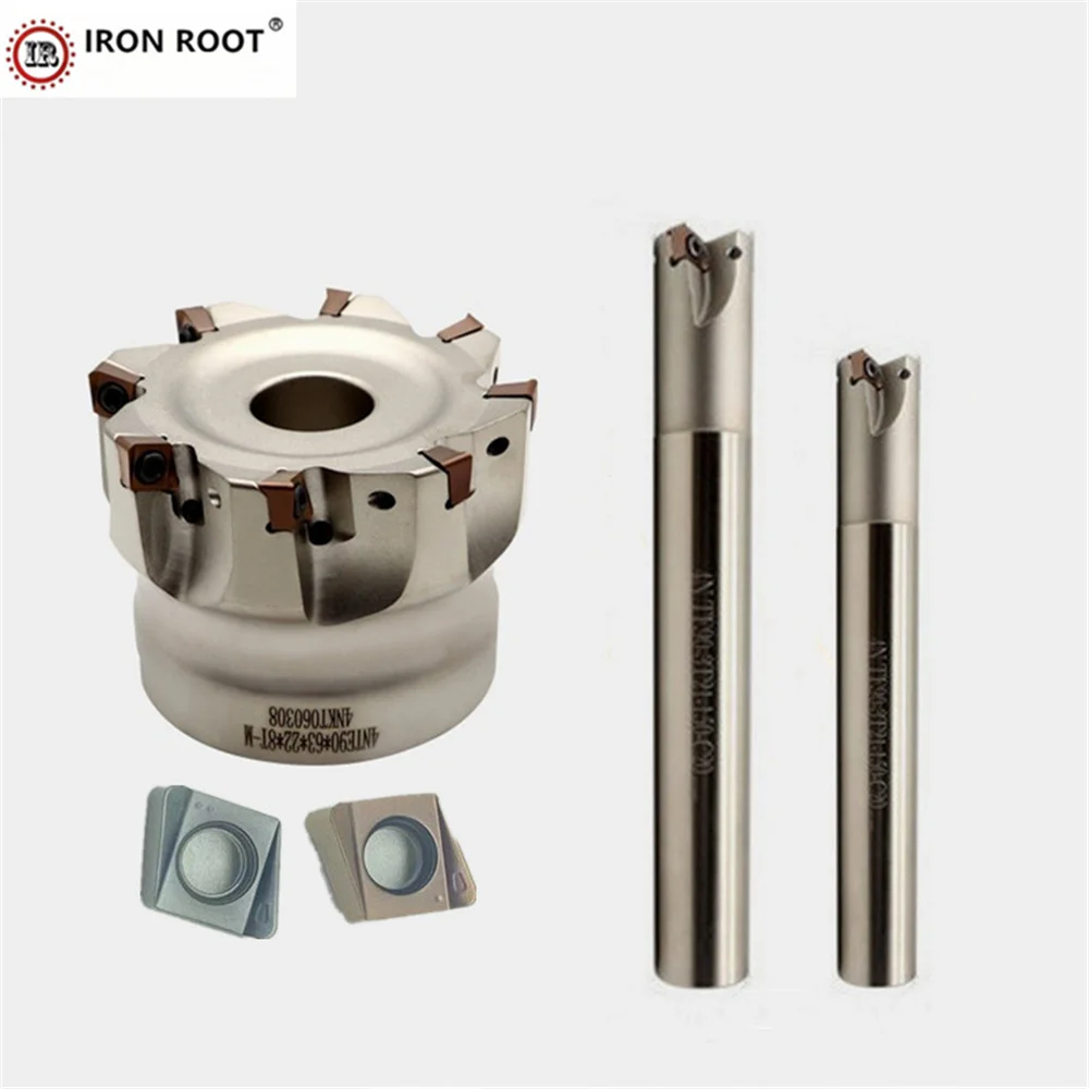 CNC Mill Holder 4N TE90-16-2T16-160,4N TE90-18-2T16-160 Mill Holder Indexable Tool CNC Mill for 4NKT Carbide Inserts