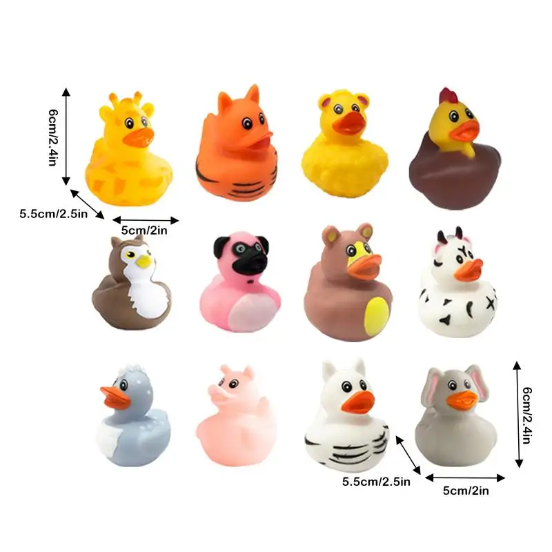 Cartoon Floating Duck Bath Toy para crianças, Engraçado e fofo, Brinquedos de água para banheira, praia, chuveiro piscina