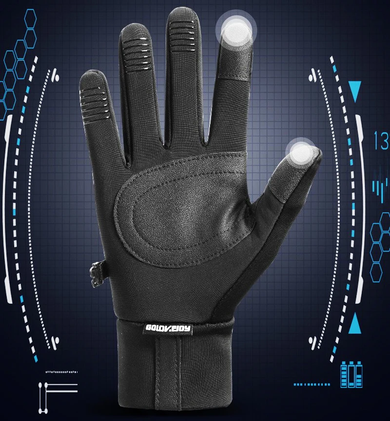 Ridding Gloves 1 Pair Practical Non-Slip Elastic Sports Fishing Touchscreen Driving Motorcycle Ski Gloves for Skating