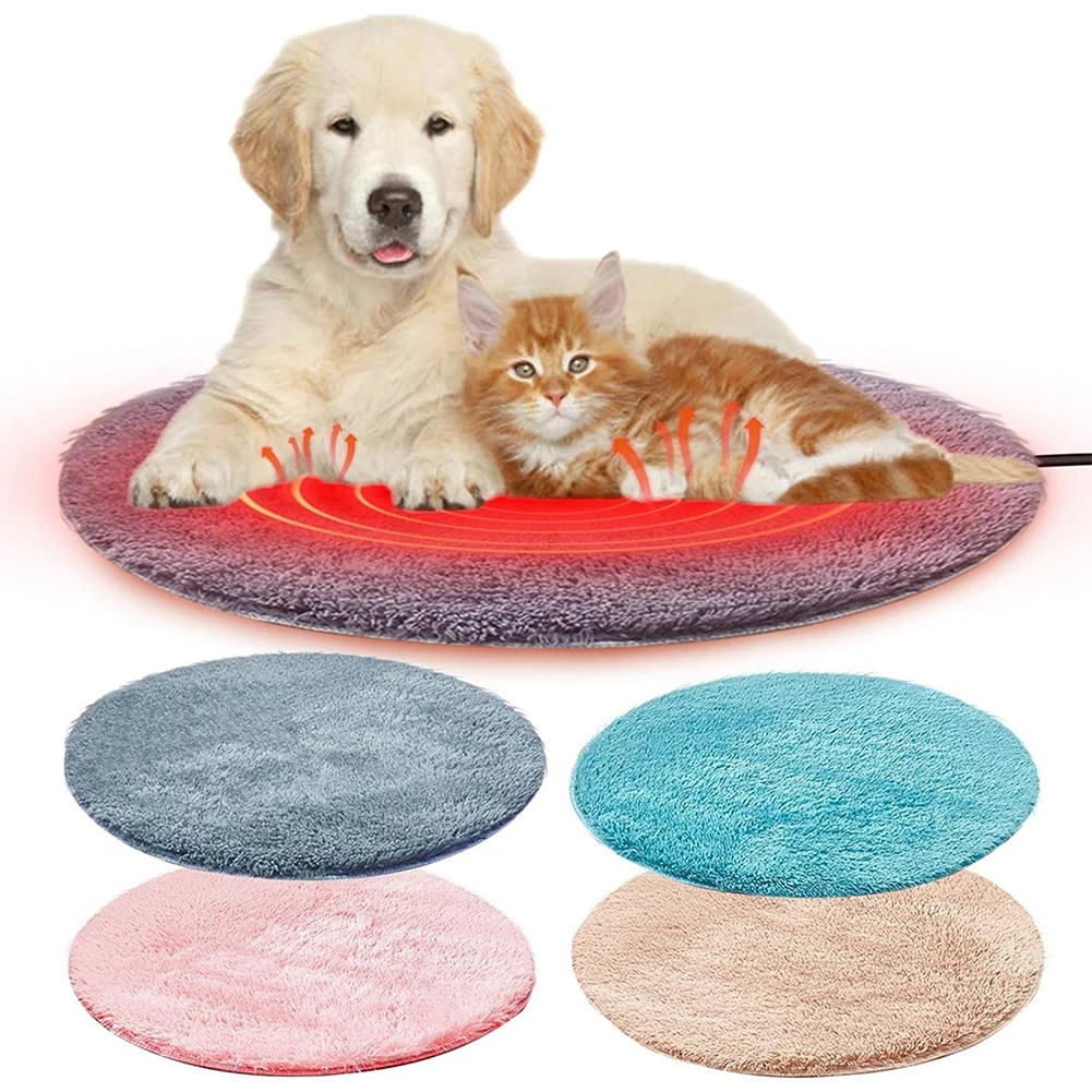 40cm Pet Electric Blanket Heating Pad Dog Cat Bed Mat Pet Dog Sofa Cushions Pet Space Beds Heater Home Pet Heating Products