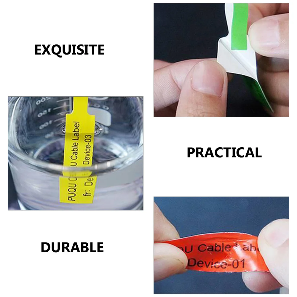 

12pcs Cable Labels Tags Self Adhesive Waterproof Printable Wire Management Labels For Electronics Cord Organization 3D Printing