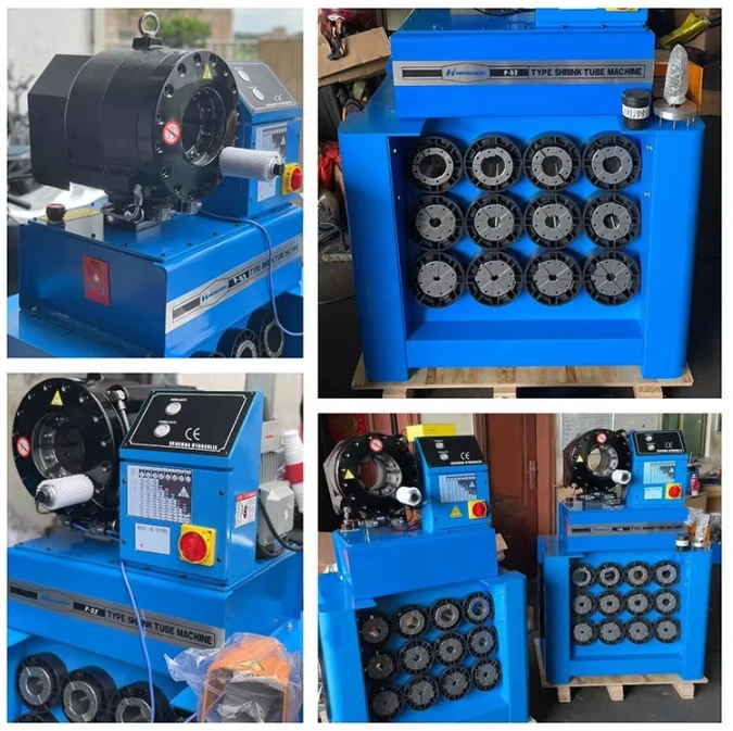 Gorąca Wyprzedaż Automatyczna Zaciskarka do Węży Klimatyzacji Samochodowej Hydrauliczna Prasa Automatyczna Maszyna do Zaciskania Węży Hamulcowych i Klimatyzacyjnych do Samochodów Maszyna do Produkcji Gumy