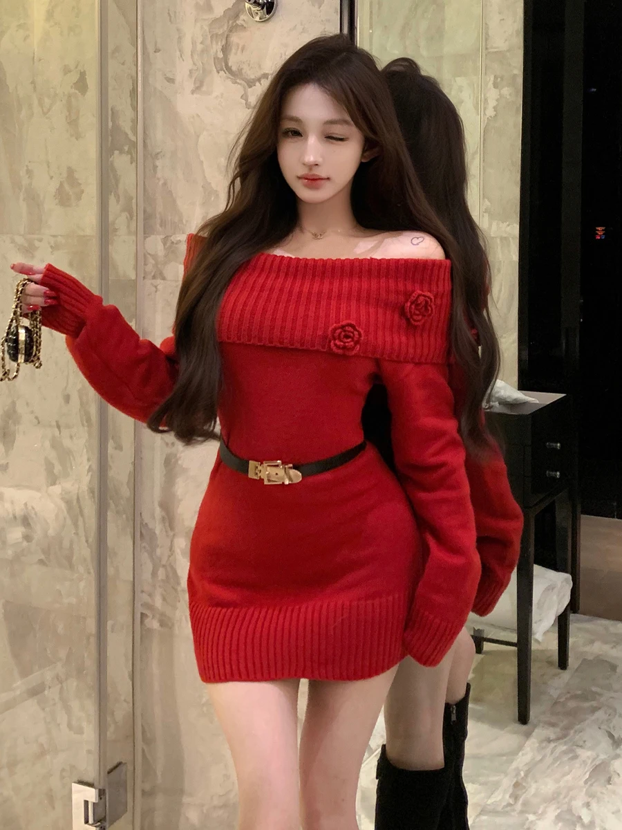 

Сексуальная трикотажная юбка Cisas Sle на одно плечо Long Sve Bodycon с запахом вокруг юбки Ele Personali Chinese Faion