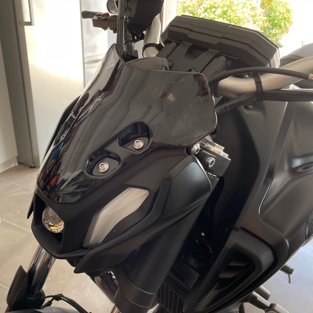 2023 2022 2021 dla Yamaha MT07 szyby przedniej MT-07 MT 07 mt07 motocyklowe osłony przed wiatrem osłona ekranu 2024