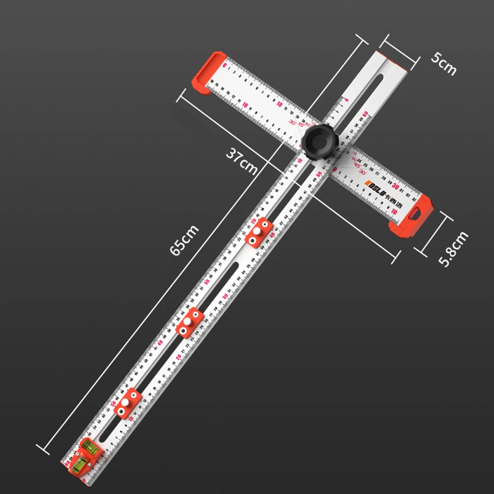 Multi Ângulo De Perfuração Posicionamento Régua, Limpar Escala Ajustáveis Régua, Novato DIYers