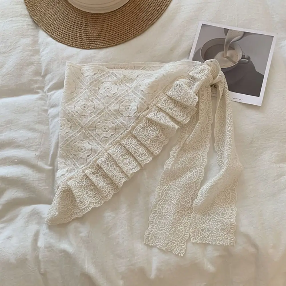 แฟชั่นหวานลูกไม้กระโปรงมินิสไตล์เกาหลีเอวสูงกระโปรงผ้ากอซลูกไม้ขึ้นดอกไม้เร้าใจขอบกระโปรงพรรค