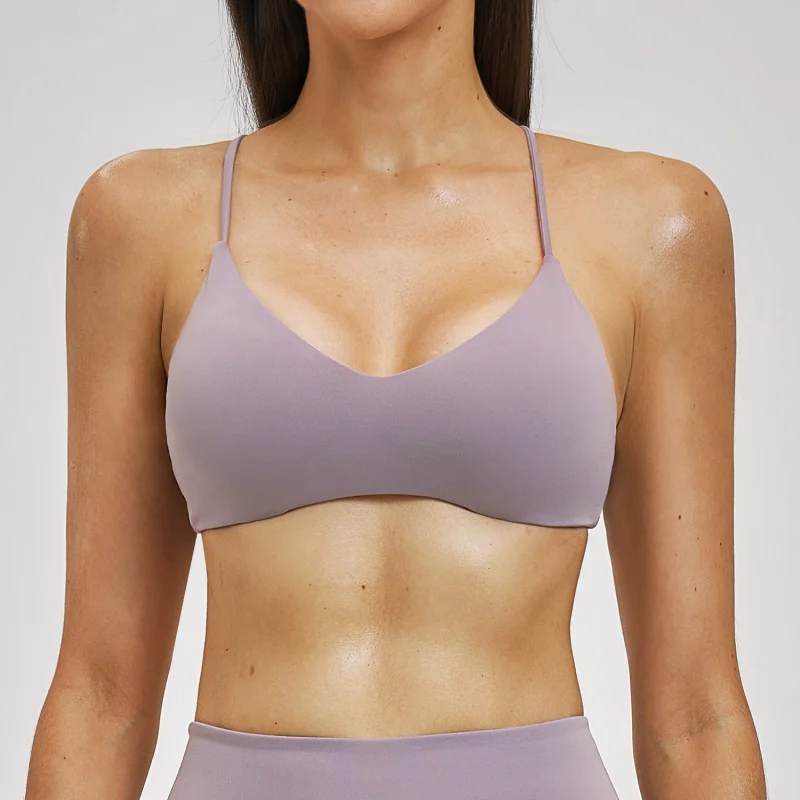 Backless Yoga Bra Gym Women Sports Summer Running Back Cross Underwear For Woman Breathable Female Slim Fit Fitness Workout Top image 6
