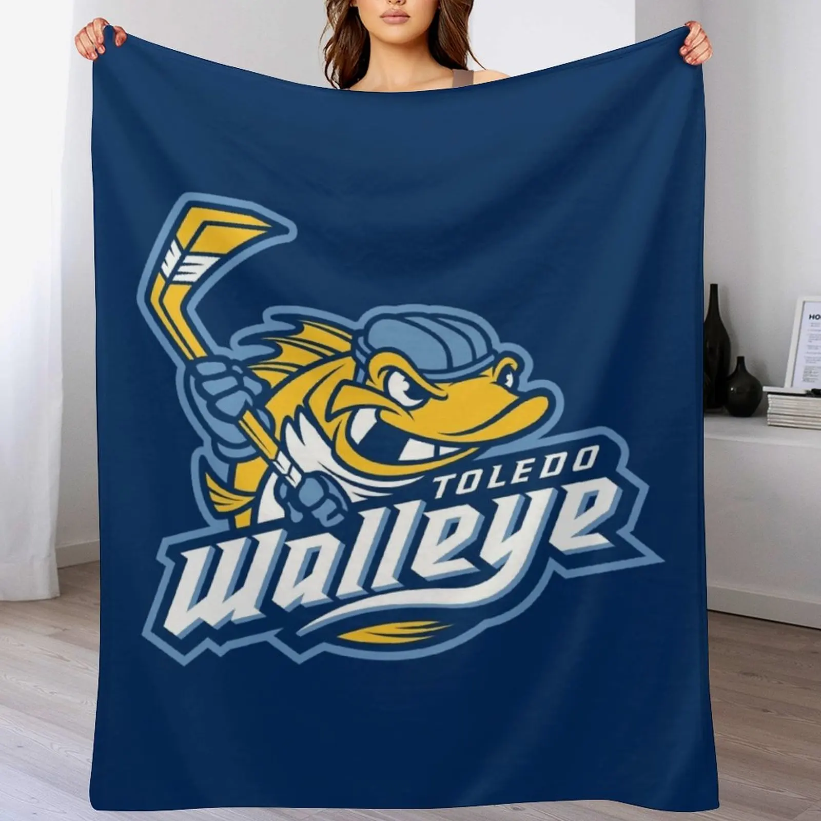 Walleye-Toledo Throw Blanket valentine gift ideas Fashion Sofas Luxury Brand warm winter Blankets