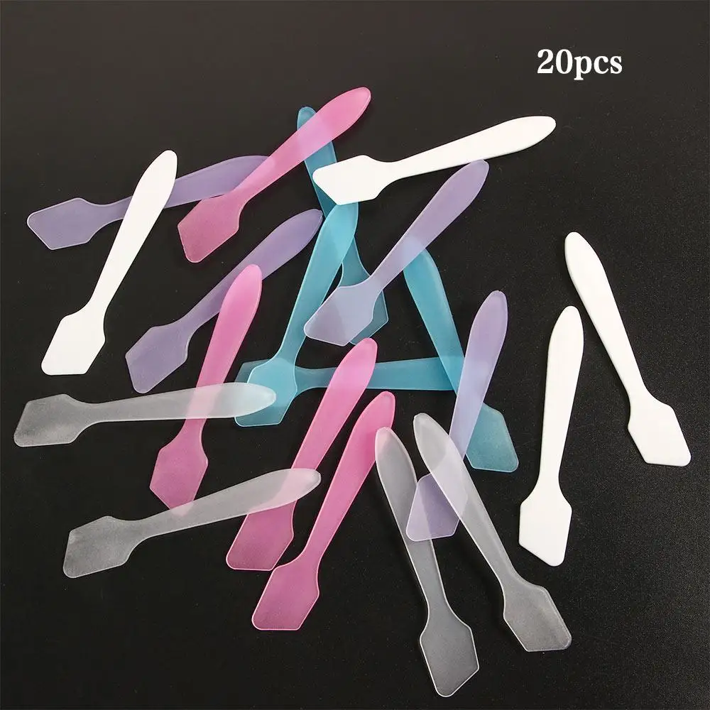 Espátulas duraderas de Color aleatorio, mascarilla para el cuidado de la piel, herramientas de barro, barra de máscara de crema, cuchara mezcladora, herramientas cosméticas, raspador de máscara