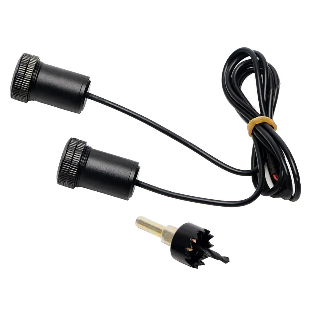 

12V Universal Car Courtesy Lights Projector Shadow Light Lamps Kit