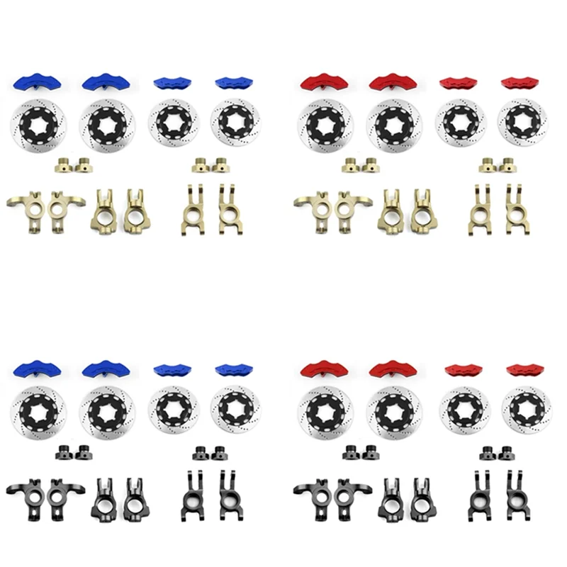 Y34A Metal Steering Block C-Hub Carrier Rear Hub Carrier Brake Disc for 1/7 Scale KM Citron C3 RC Car Upgrade Parts,B