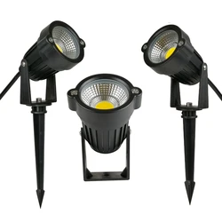 new Garden Lights Outdoor LED Waterprof Lawn Lamp 220V110V12V 5W Landscape Spike Bulb IP65 Pathway Garden Yard Spotlight