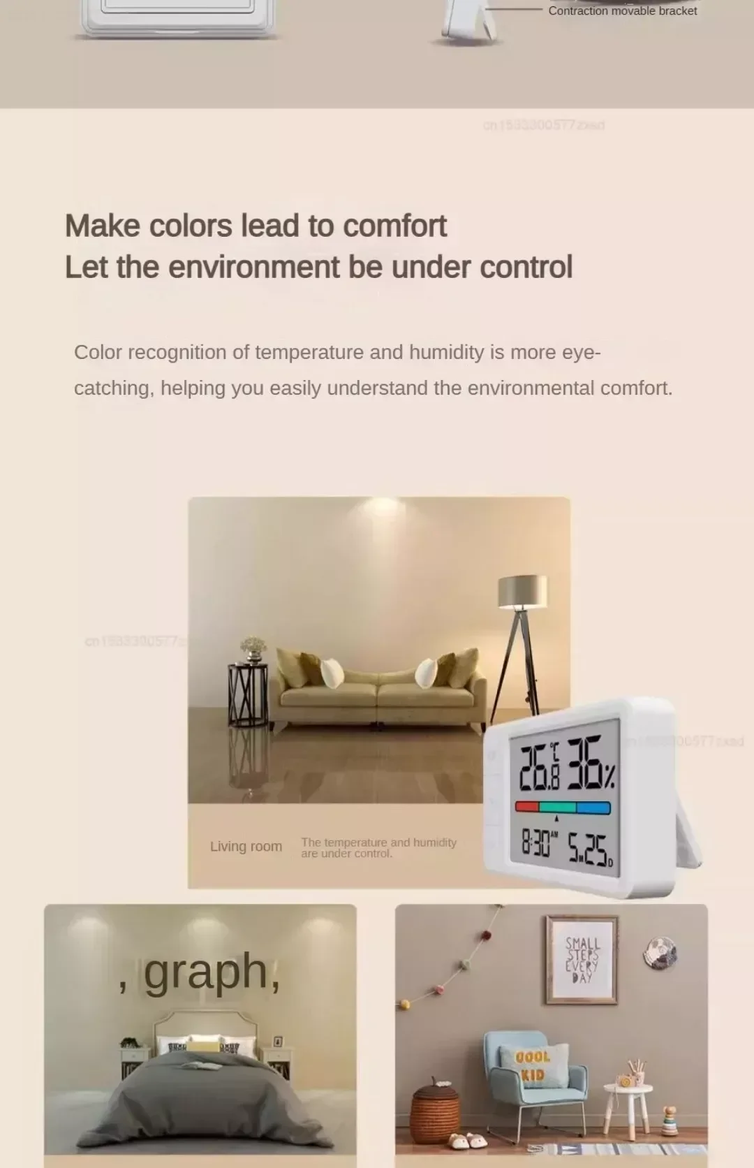 MiaoMiaoCe Intelligent Thermometer Hygrometer Meter Multi Function Clock Digital Display Weather Station Sensor for Home