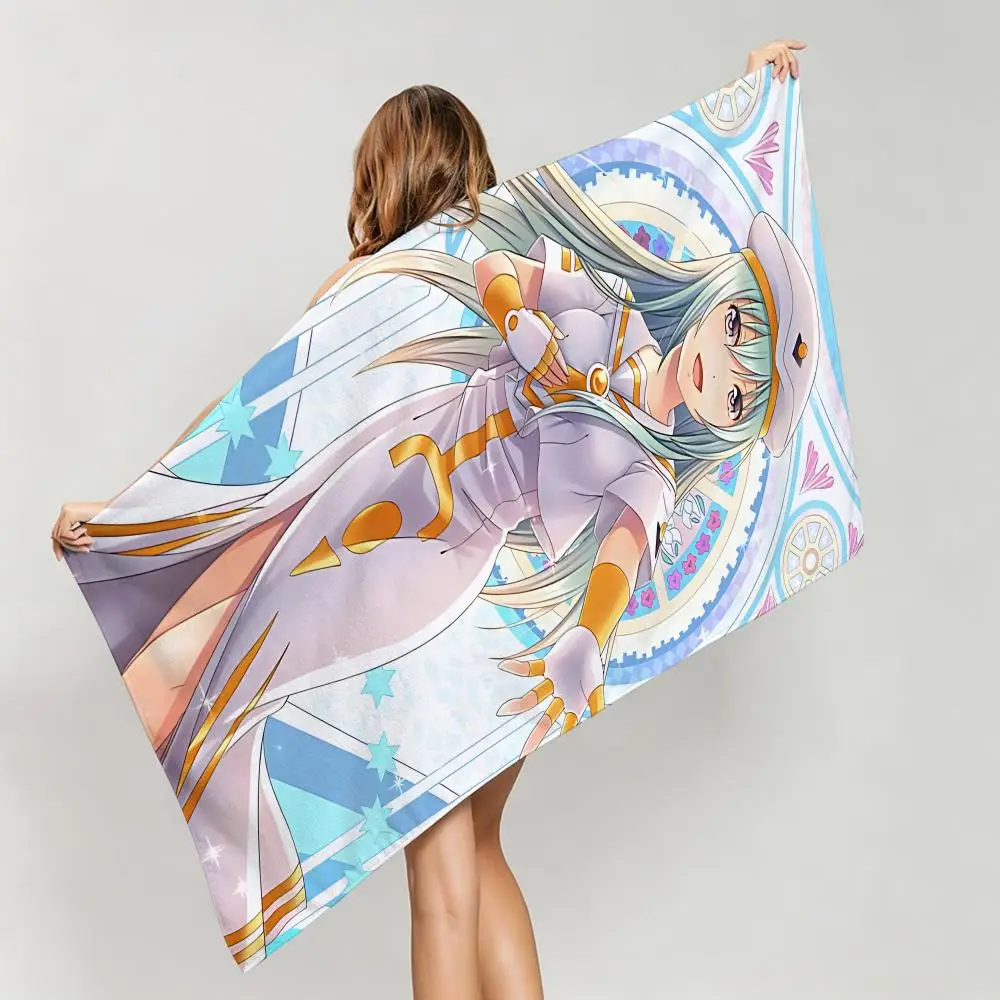 Peaceful A-ARIA THE ANIMATION Towel Five-Star Hotel Quality Eco-Friendly Ultra Soft Thick Towels & Beach Towels