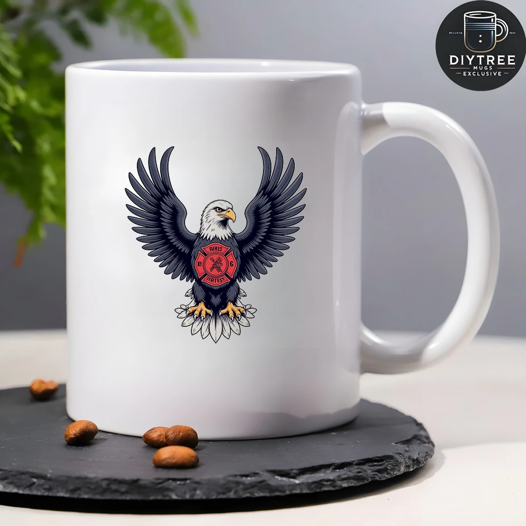 كوب سعة 11 أونصة + كارتون فاير إيجل + كوب شرب للأطفال هدية عيد الميلاد كوب مكتب عائلي