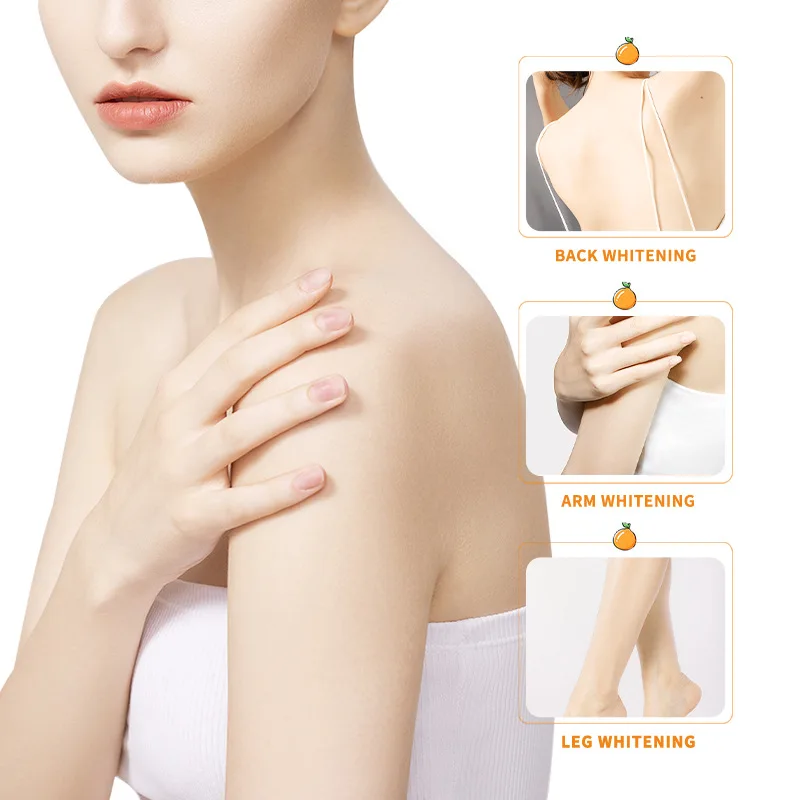 OEM Vitamin C Body Lotion Creams Moisturising Exfoliating Leg Arm Back Body Skin Care Cream For Women Men