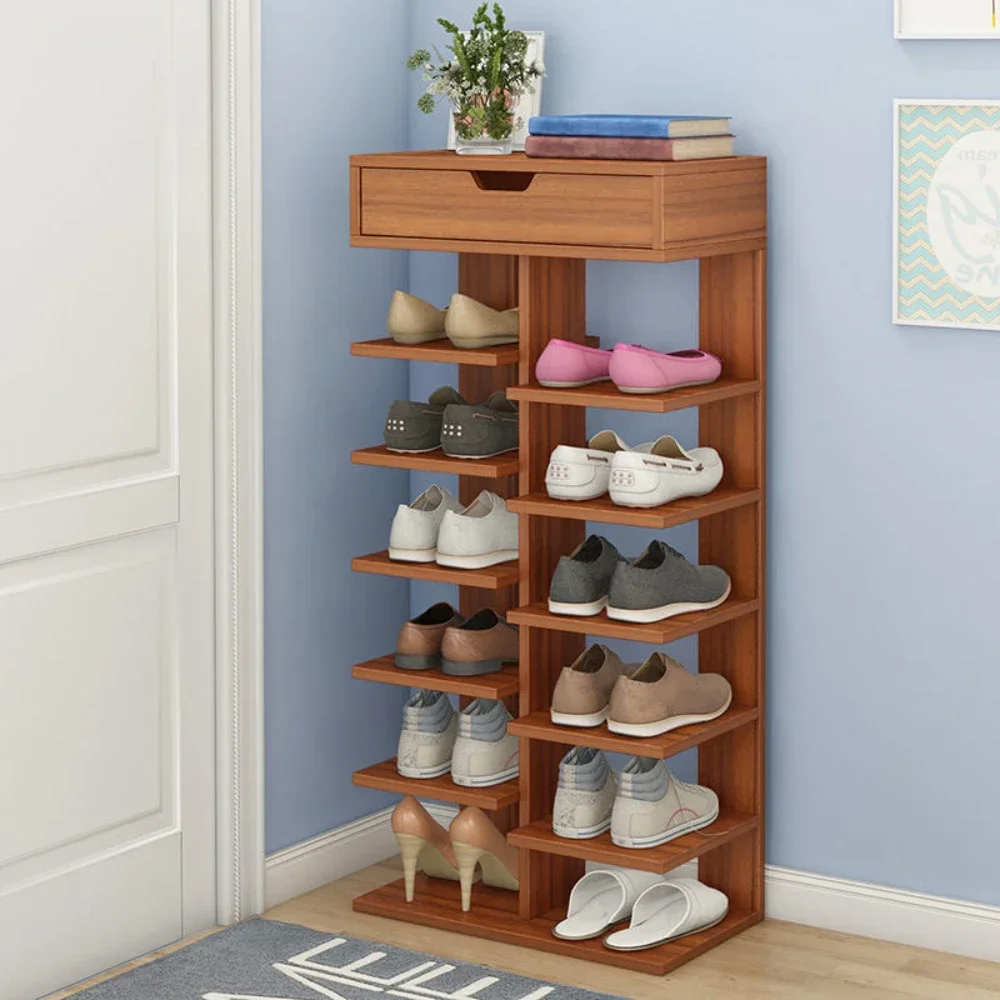 

% с ящиками, многослойный двухрядный шкаф для обуви, простая полка для обуви, шкаф для обуви, простой органайзер, деревянная полка для обуви