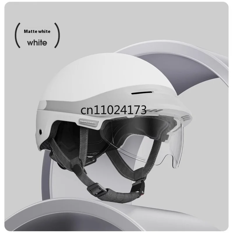 جديد مركبة كهربية خوذة الذكور والإناث سيارة تعمل بالبطارية نصف خوذة الجملة خوذة أمان مركبة كهربية أربعة مواسم خوذة #3