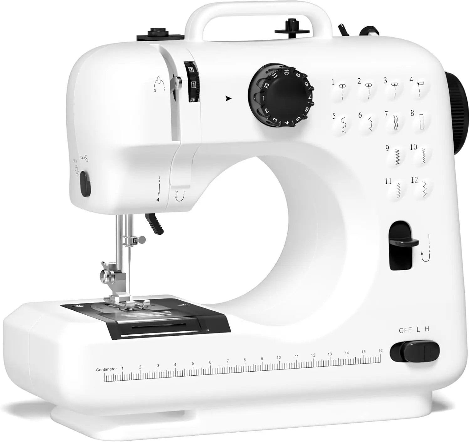

12-Stitch Mini Sewing Machine with Foot Pedal, Portable for Home & Travel, Beginner-Friendly