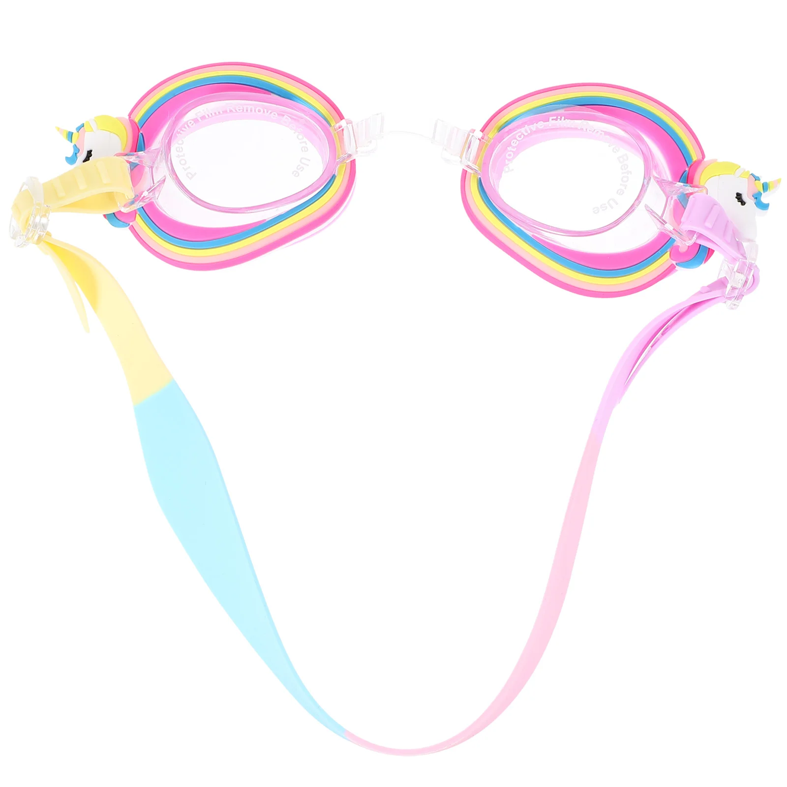 Lunettes de natation anti-buée pour enfants, lunettes anti-UV, jolies filles colorées