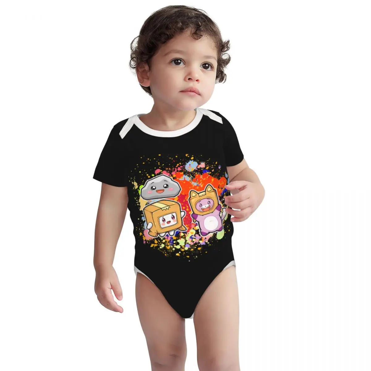 

Cartoon Foxy Boxy Lanky-box Baby Bodysuit Unisex Shirt Cotton Newborn Onesie Boy Girl Undershirt Outfit Baby Romper