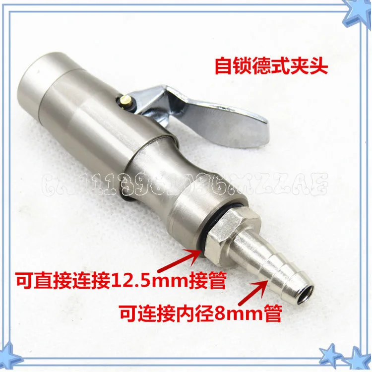 Tire Inflation Chuck Automobile Barometer Nozzle Tire Pressure Meter Clamp Inflation Nozzle Tube