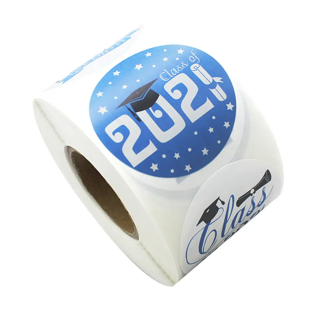 500Pcs Graduation Decoration Stickers Multipurpose Creative Paper Stickers Fine Workmanship Novel Pattern for Gift Bag Sealing
