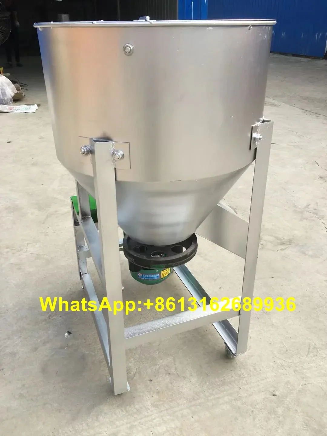 Agricultural Animal feed mixer 50kg 75kg 120kg Vertical stainless steel feed mixer Seed coating machine