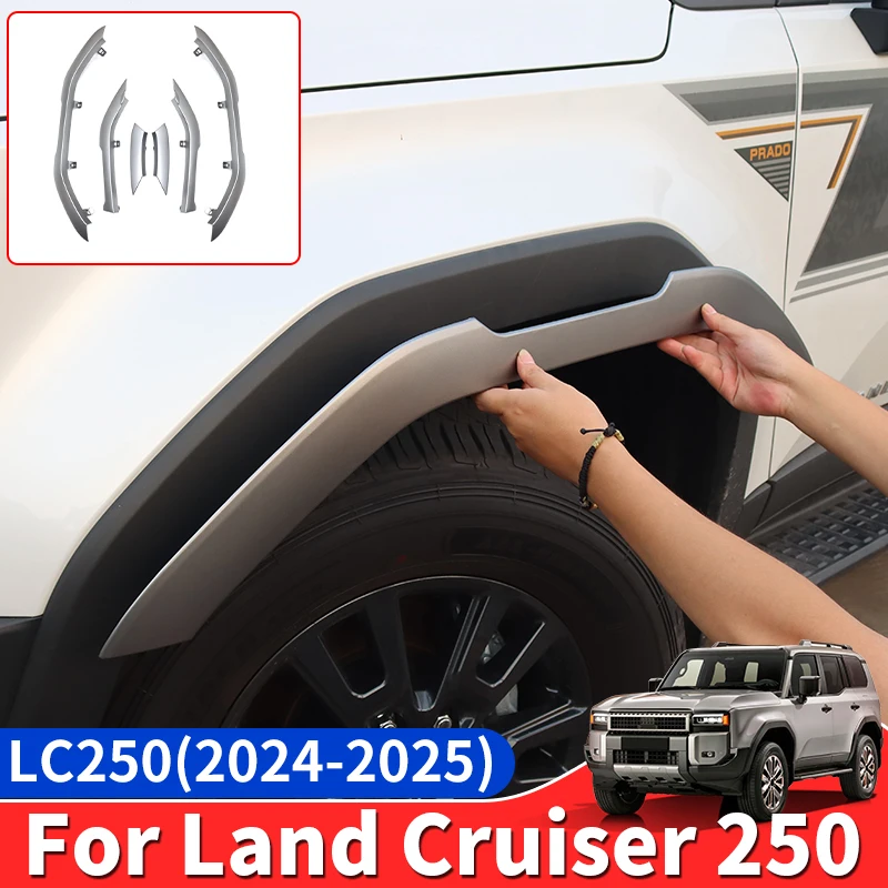 

Для Toyota Land Cruiser 250 2024 2025 Prado LC250 1958 First Edition J250 внешнее украшение колеса брова, обновленные аксессуары