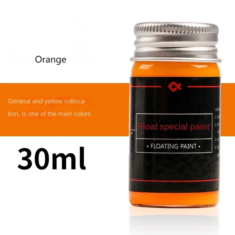2024 30 مللي الصيد يطفو لتقوم بها بنفسك الطلاء الفلورسنت يطفو الذيل اللوحة مؤشر مرئية العوامة الذيل أداة إصلاح الملحقات