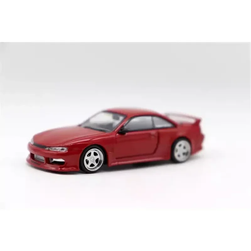 1:64 Vertex Silvia S14 Nissan Nissan modelo de carro clássico em liga, coleção infantil de brinquedos decorativos, presentes para crianças.