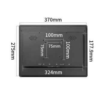Nástěnný vestavěný monitor 15 palců 1024*768 průmyslové třídy LCD displej rezistivní/kapacitní dotykový monitor 12 nejlepší prodej 24palcová obrazovka Raspberry Pi - №9