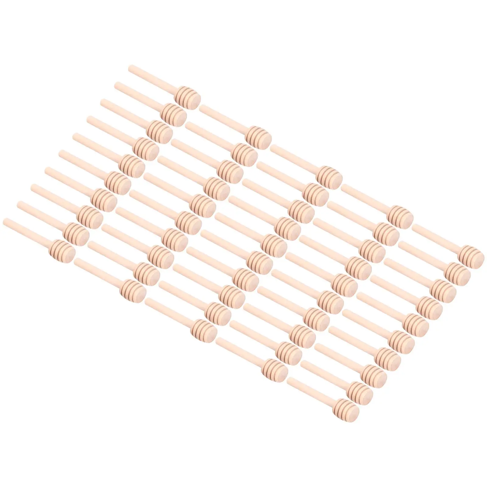 100Pcs Wooden Honey Dipper Sticks 8cm - Perfect for Weddings, Parties, Kitchen & Unique Gifts