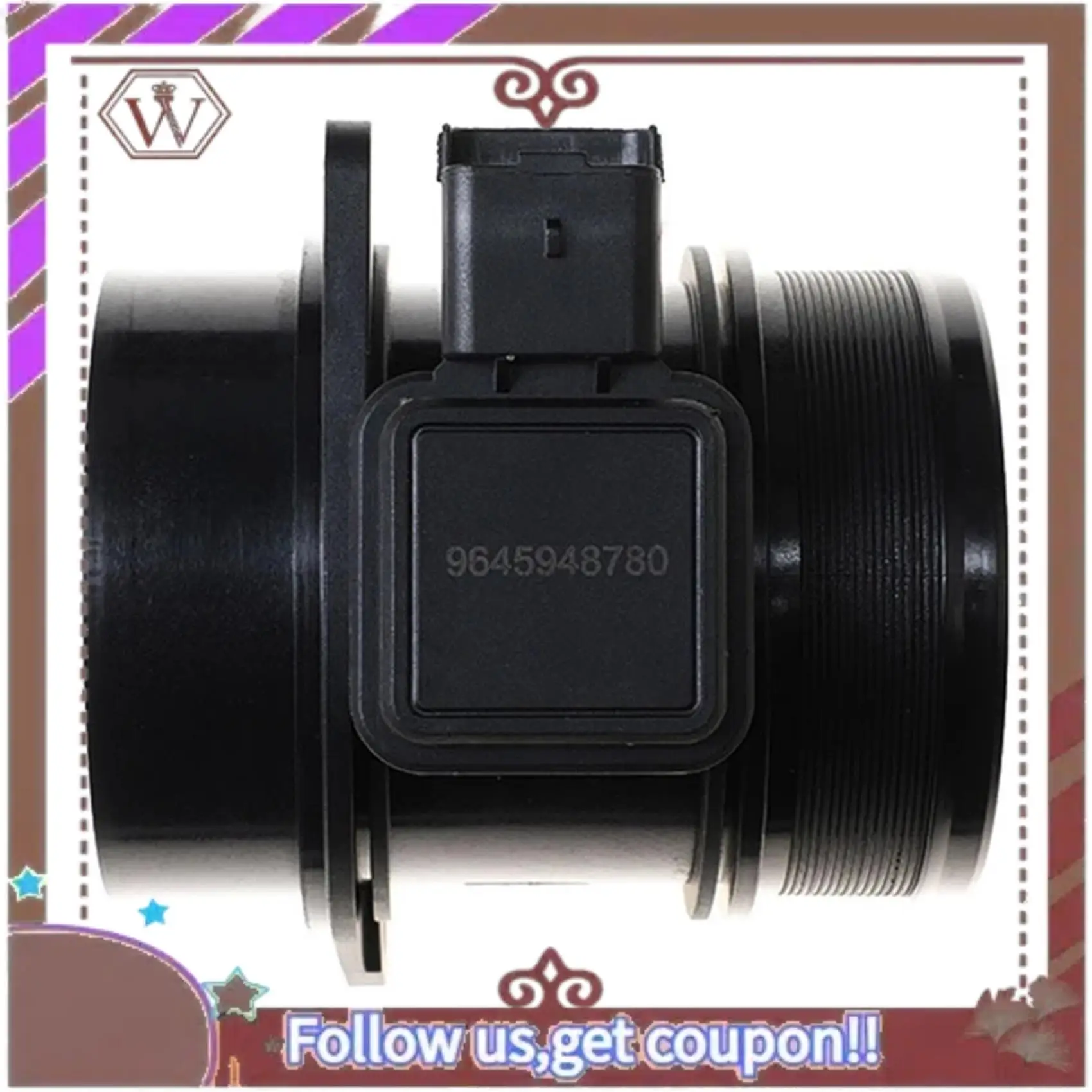 

A57E-9645948780 MAF Mass Air Flow Sensor For Citroen C4 C5 C6 For 307 308 407 607 2.0 2.7 Hdi