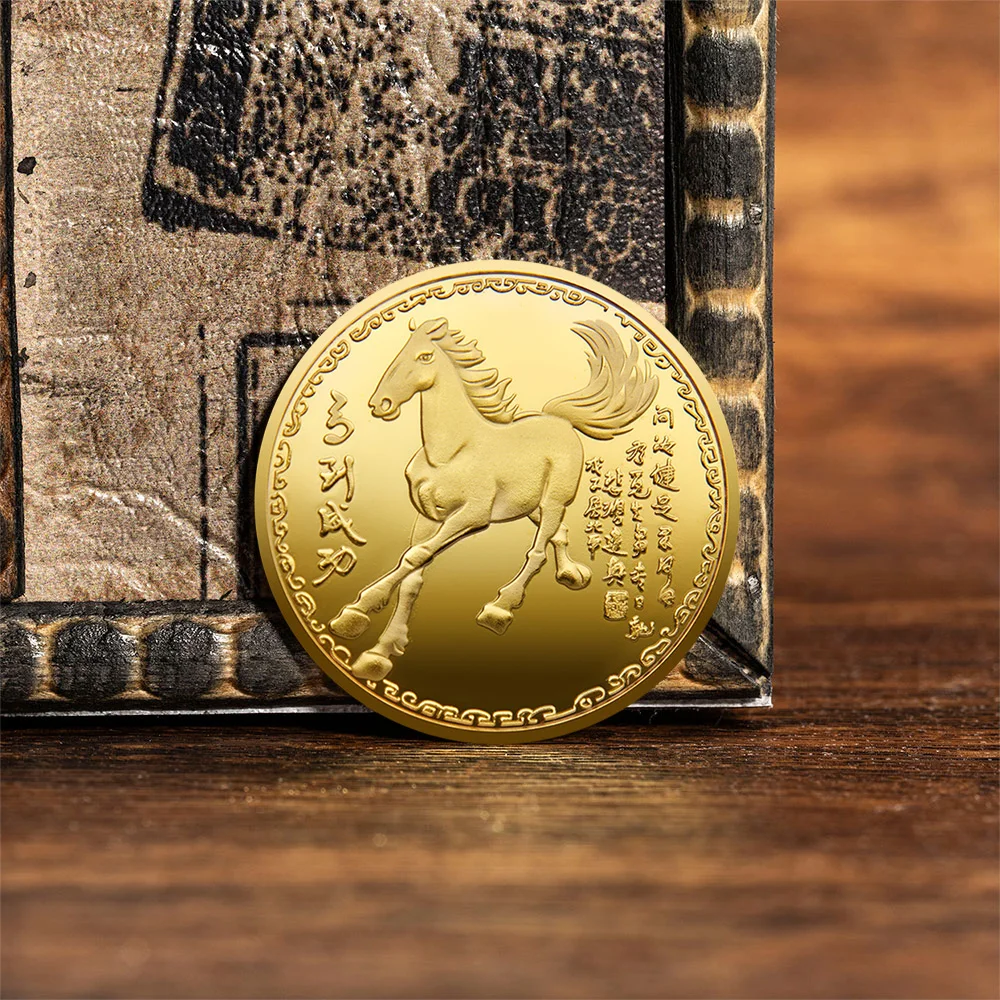 النجاح في عملة الحصان المذهبة المحظوظة القابلة للجمع 2026 سنة العملة التذكارية للحصان #5