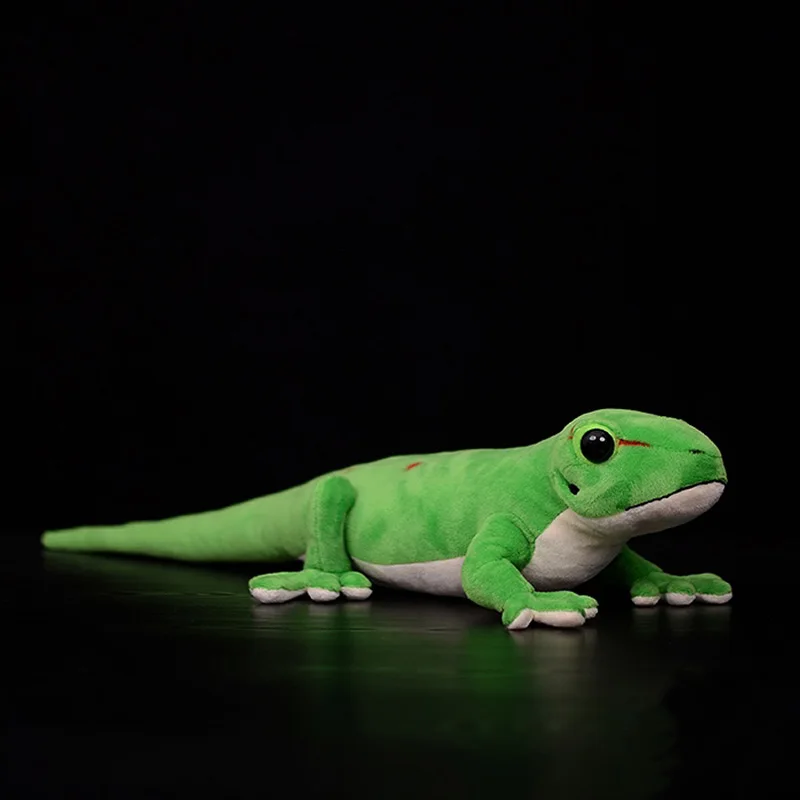 

Soft Madagascar Day Gecko Plush Toy Realistic Cute Green Geckos Lizards Stuffed Animal Toys Gifts For Adults Kids