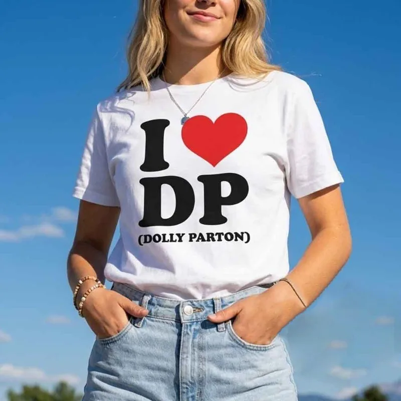 Dolly Parton Retro Portrait Circle Print Short Sleeve T‑Shirt Men Women Y2K Oversized Loose Fit Country Music Fan Streetwear Top