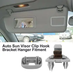 Car Sun Visor Clip Holder Hook Bracket Hanger For Audi A1 A3 A4 A5 Q3 Q5 S3 S4 S5 TT Allroad 8U0857562A Grey Interior