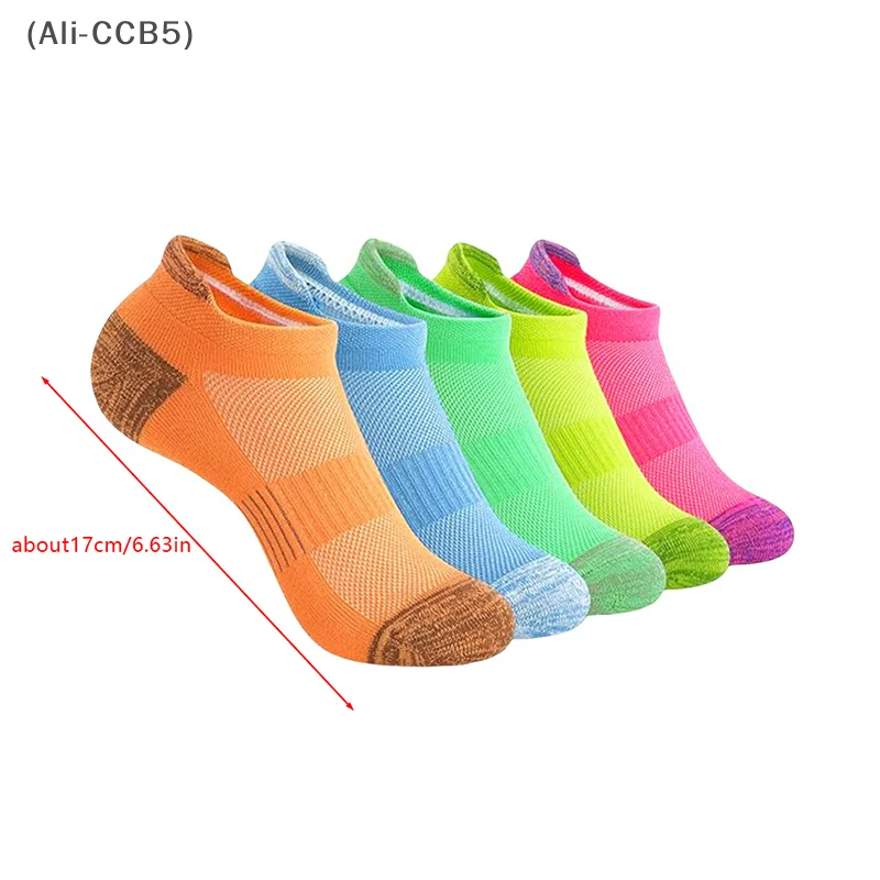 5 Pairs Summer Breathable Ankle Socks For Men and Women .Running Professional Sports Socks